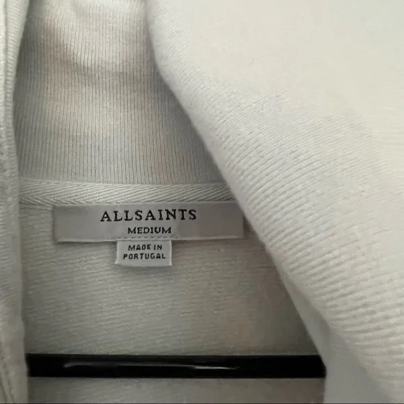 All Saints Sweatshirt Grey Medium - Picture 3 of 3